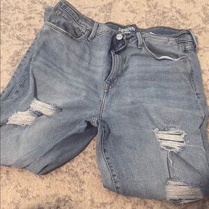 Denizen Distressed Blue Jeans